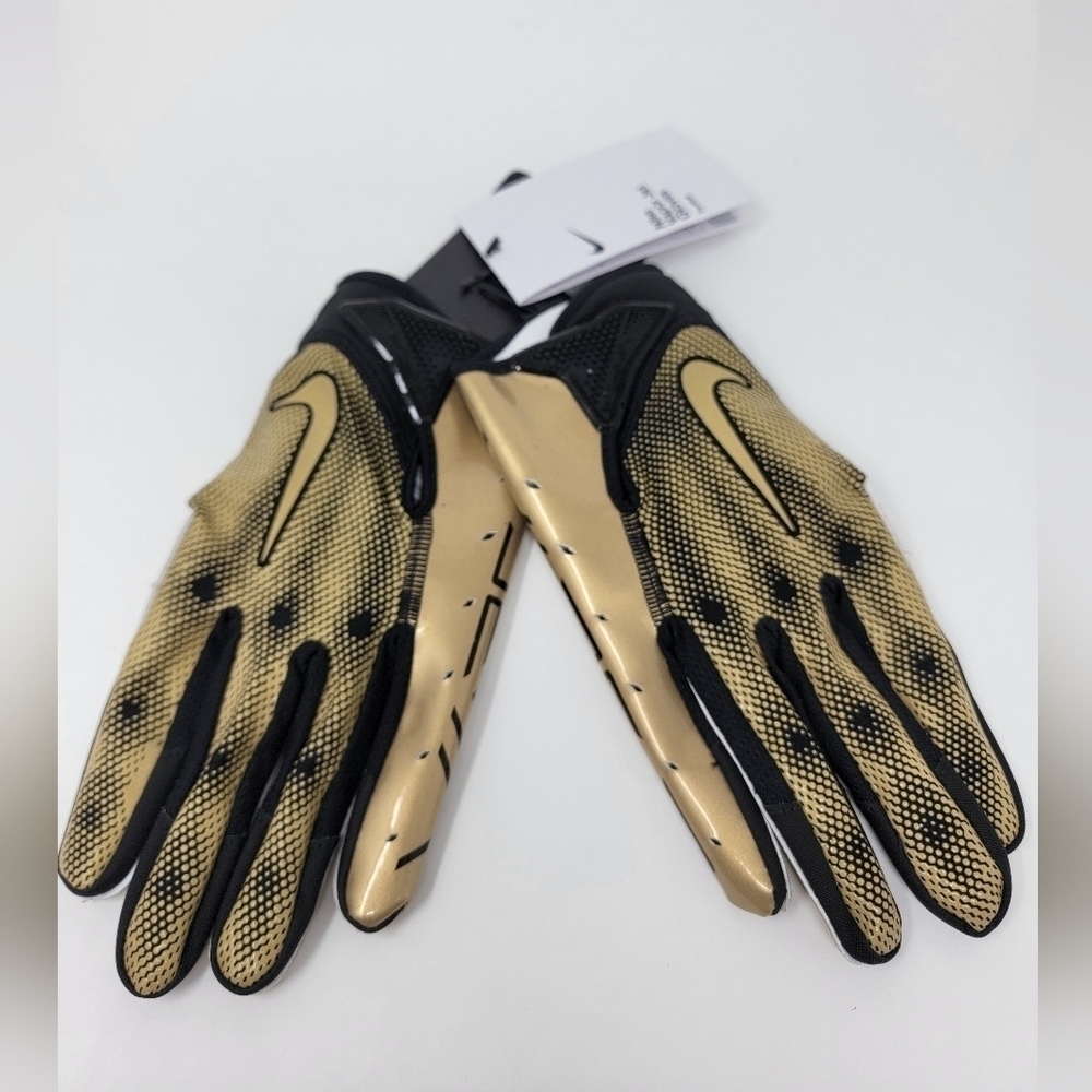 Nike Vapor Jet 7.0 Receiver Football Gloves Metallic Gold Unisex Size XL New